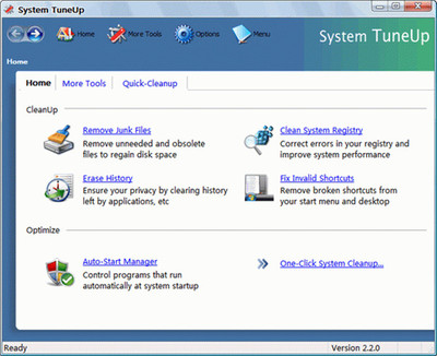 Acelogix System TuneUp 綠色版 v2.2 計算機網(wǎng)絡應用的優(yōu)化利器